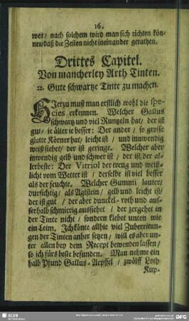 Drittes Capitel. Von mancherley Arth Tinten