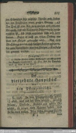 Das vierzehnte Hauptstück von dem Pflanzenreiche