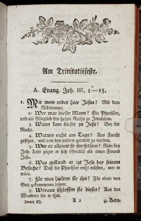 Am Trinitatisfeste.