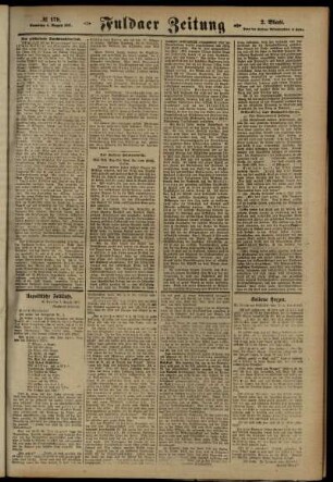 Zweite Ausgabe vom Samstag, den 04. August 1917.