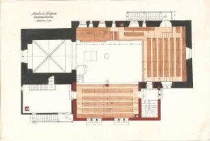 Dolmetsch, Theodor; Ötisheim; Kirche - Emporen (Grundriss)