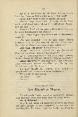 Vierunddreißigstes Kapitel. Von Abgrund zu Abgrund