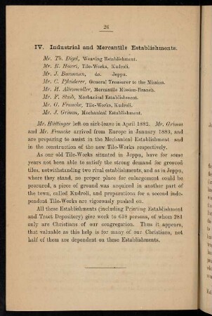 26, 4. Industrial and mercantile establishments