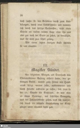 III. Magister Sünder