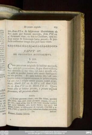 Caput IV. De Peccatis Actualibus.