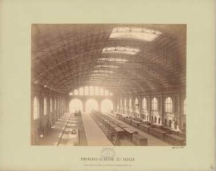 Anhalter Bahnhof, Berlin: Blick durch die Gleishalle nach Süden