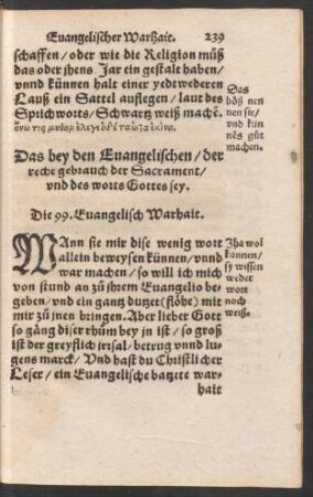 Die 99. Evangelisch Warhait.