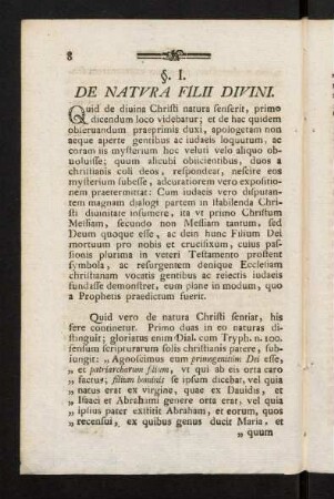 8-18, Quid de divina Christi natura senserit, ...