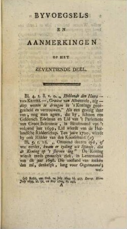 Byvoegsels En Aanmerkingen Voor Het ... Deel Der Vaderlandsche Historie Van Jan Wagenaar, 17
