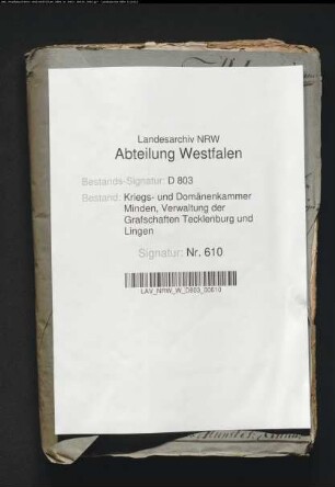Der Verkauf der im Osnabrückischen belegenen Tecklenburgischen Eigenbehörigen