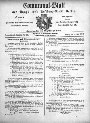 1879,20: No. 20, 18. Mai 1879
