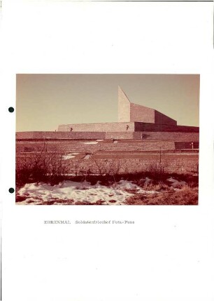 Deutscher Soldatenfriedhof Futapass, ohne Ortsangabe, 1961-1963
