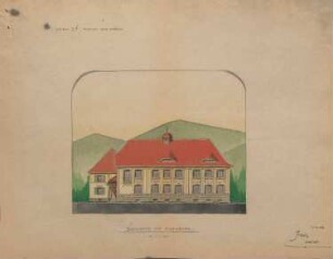 Schulhausneubau Diersburg; Nordansicht