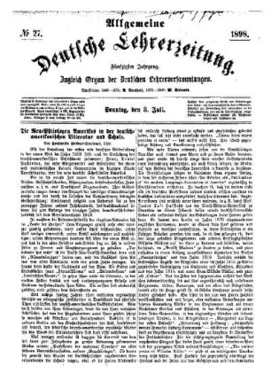 Die Neu- Philologen Amerikas in der deutsch- amerikanischen Litteratur und Schule