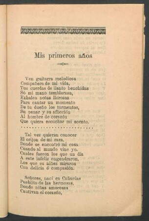 Mis primeros años
