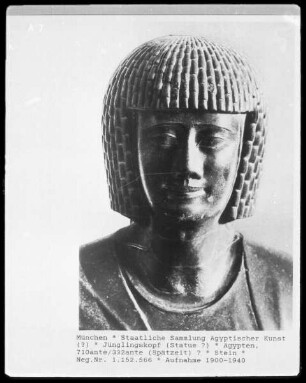 Jünglingskopf (Statue?)