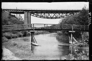 Heilsberg (Lidzbark Warminski/Polen). St.-Georgsbrücke und Eisenbahnbrücke