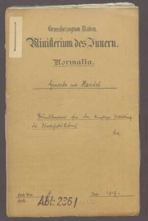 Grundlinien für die künftige Gestaltung des Wirtschaftslebens, Normalia (VI)