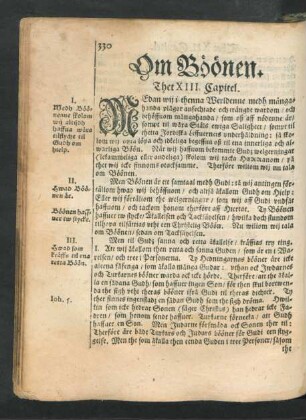 Om Böönen. Thet XIII. Capitel.
