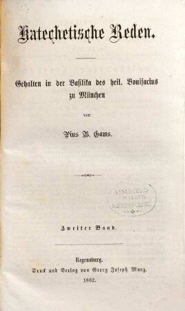 Katechetische Reden, 2