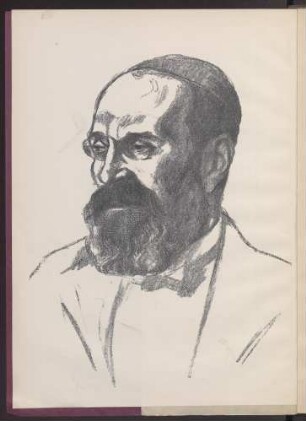 Bildnis Brody's (Original-Lithographie, Handdruck)