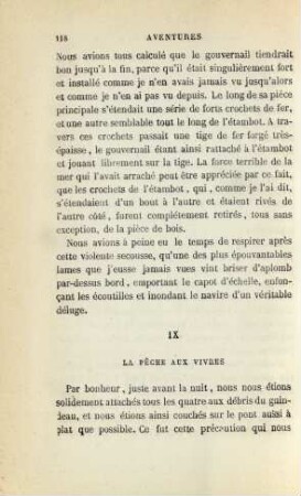 IX. La pêche aux vivres