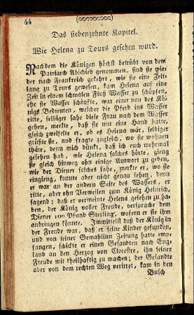 Das siebenzehnte Kapitel.