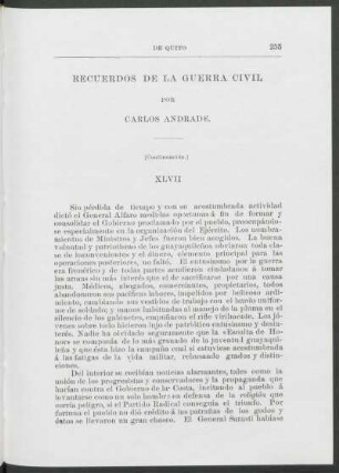 Recuerdos de la guerra civil : XLVII - LII