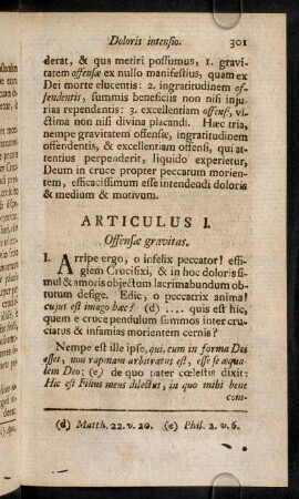 301-310, Articulus I