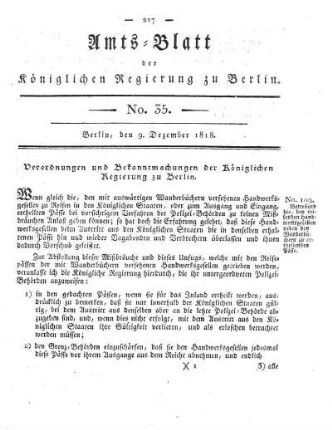 No. 35, 9. Dezember 1818