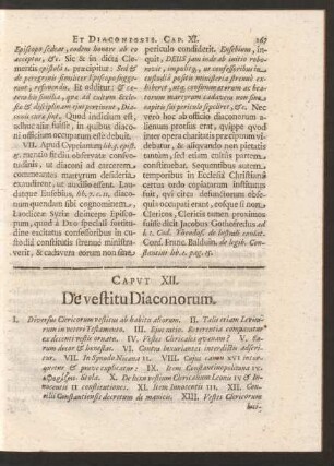 Caput XII. De vestitu Diaconorum.