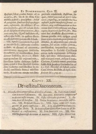 Caput XII. De vestitu Diaconorum.