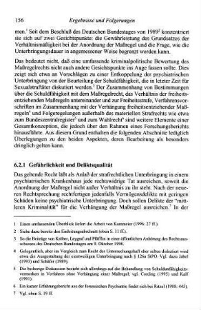 156-160, 6.2.1 Gefährlichkeit und Deliktsqualität