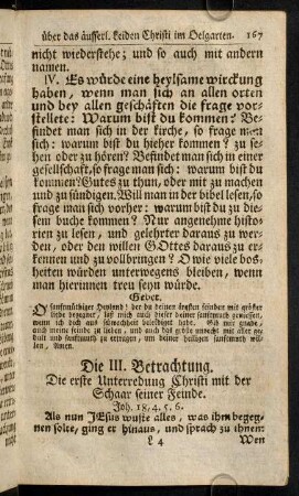 167-183, Die III. Betrachtung.