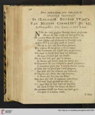 Der Neetsche Bie Eer-Galm rvghtigh verthoont [...]