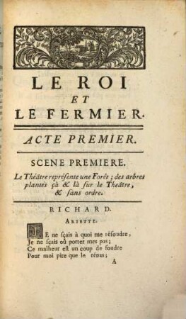 Le Roi Et Le Fermier : Comédie en trois actes ; Mêlée de morceaux de musique