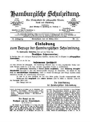 Der Kampf um die Vorschule und die Einheitsschule