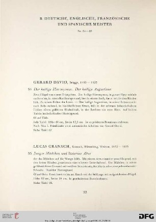 Deutsche, Englische, Französische und Spanische Meister (Nr. 34-59)