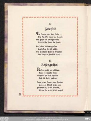 4. Zweifel!