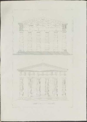 Pl. 4. F. II. Elévation restaurée du temple.