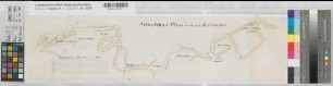 Lippe Schiffbarmachung der Lippe zwischen Dahl und Horst Lageplan um 1850 1 : 5000 19 x 73 kol. Zeichnung KSM IV Nr. 15