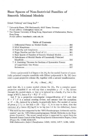 Base spaces of non-isotrivial families of smooth minimal models