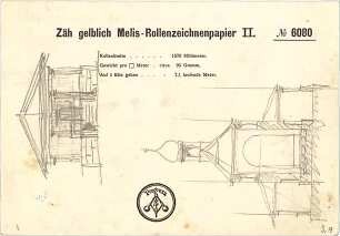 Thiersch, August ; Bad Reichenhall; Hl. Kreuz - Kapelle - Ansicht, Schnitt