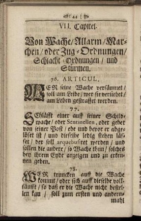 VII. Capitel.