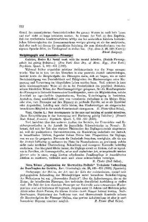 Heilpädagogik und Anomalen-Fürsorge
