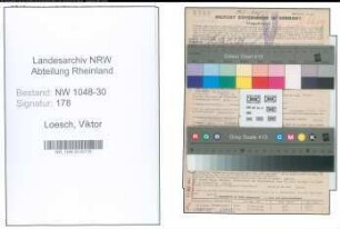 Entnazifizierung Viktor Loesch , geb. 13.03.1899 (Spediteur)