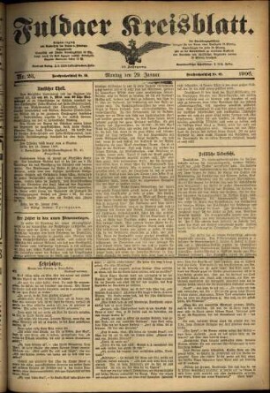 Ausgabe vom Montag, den 29. Januar 1906.