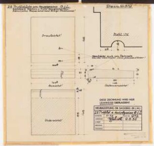 Reichsluftfahrtministerium, Berlin: Hauptgesims Q1L (Werkstein): Details 1:10