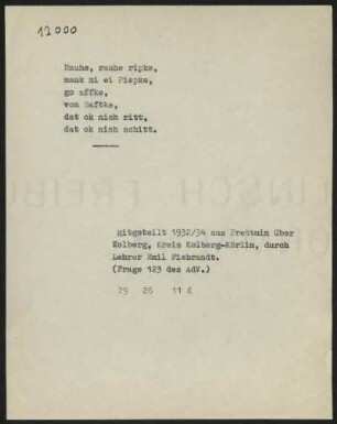 Rauhe, rauhe ripke,
