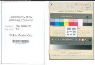Entnazifizierung Gustav Otto Wolde , geb. 03.12.1903 (Lehrer)